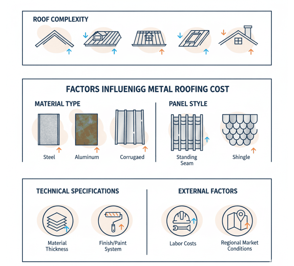 factors effecting roof material are illustrated via different roofing material comparison